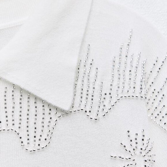 Zara Beaded Sweater Shirt - MEDIUM - Picture 4 of 7